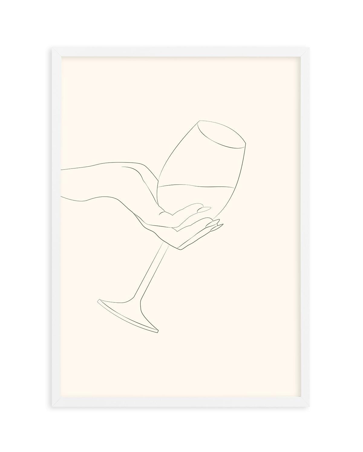 Wine Line Art I Art Print-PRINT-Olive et Oriel-Olive et Oriel-A5 | 5.8" x 8.3" | 14.8 x 21cm-White-With White Border-Buy-Australian-Art-Prints-Online-with-Olive-et-Oriel-Your-Artwork-Specialists-Austrailia-Decorate-With-Coastal-Photo-Wall-Art-Prints-From-Our-Beach-House-Artwork-Collection-Fine-Poster-and-Framed-Artwork