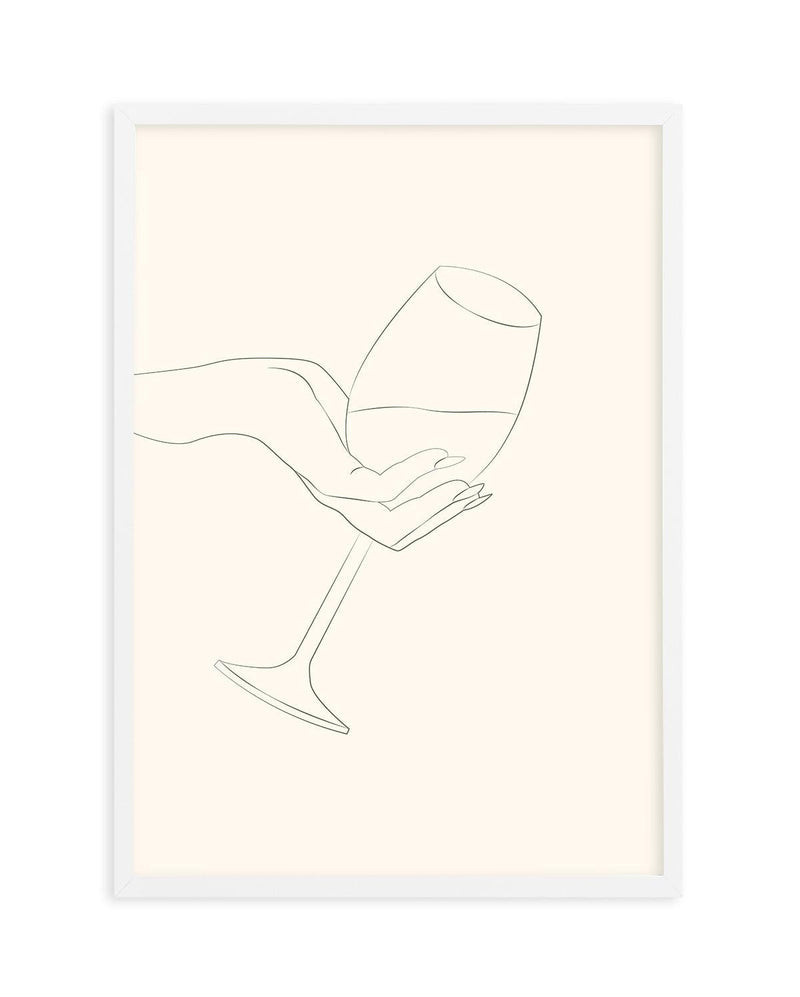 Wine Line Art I Art Print-PRINT-Olive et Oriel-Olive et Oriel-A5 | 5.8" x 8.3" | 14.8 x 21cm-White-With White Border-Buy-Australian-Art-Prints-Online-with-Olive-et-Oriel-Your-Artwork-Specialists-Austrailia-Decorate-With-Coastal-Photo-Wall-Art-Prints-From-Our-Beach-House-Artwork-Collection-Fine-Poster-and-Framed-Artwork