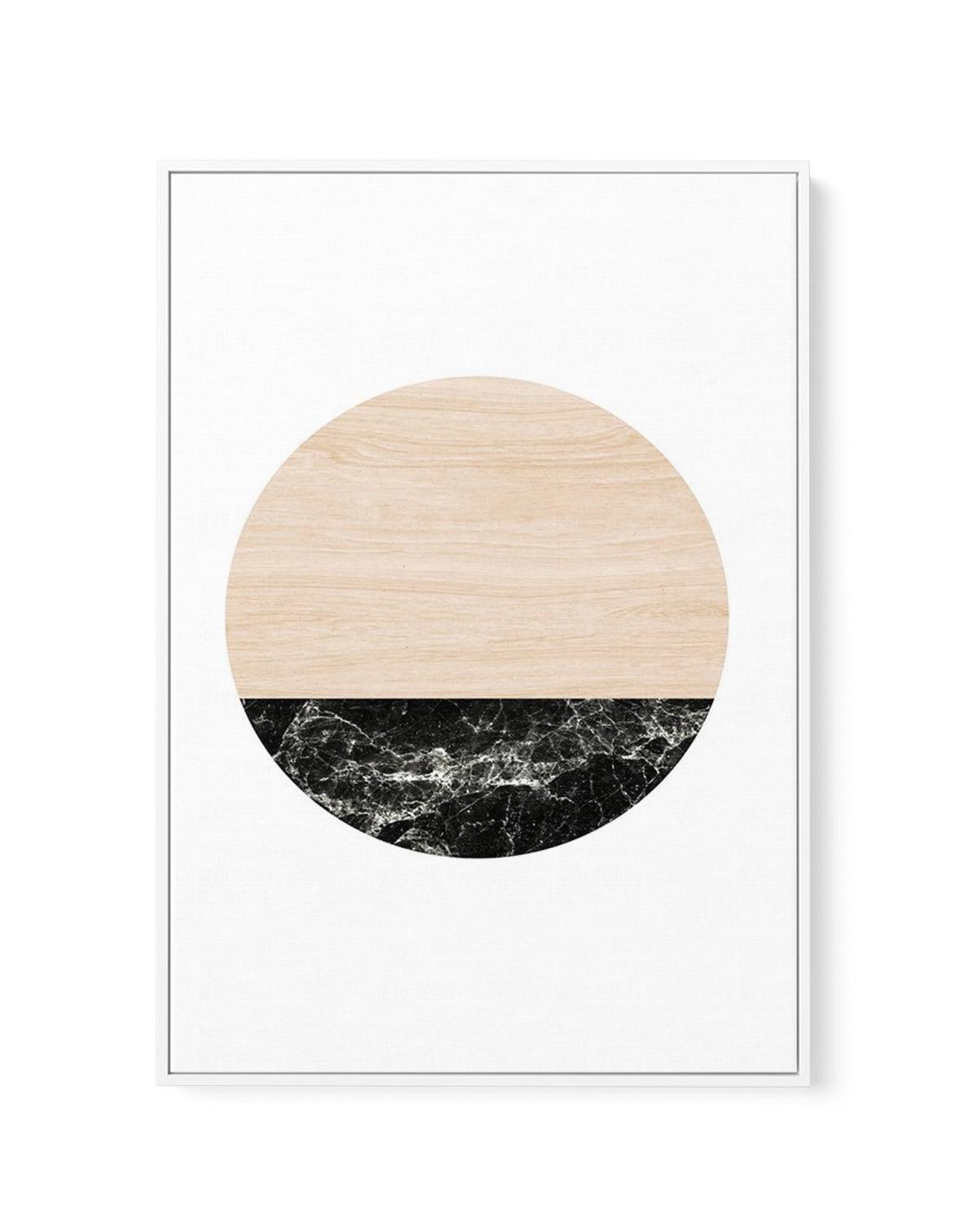 Wooden Marble Moon | Framed Canvas-CANVAS-You can shop wall art online with Olive et Oriel for everything from abstract art to fun kids wall art. Our beautiful modern art prints and canvas art are available from large canvas prints to wall art paintings and our proudly Australian artwork collection offers only the highest quality framed large wall art and canvas art Australia - You can buy fashion photography prints or Hampton print posters and paintings on canvas from Olive et Oriel and have th