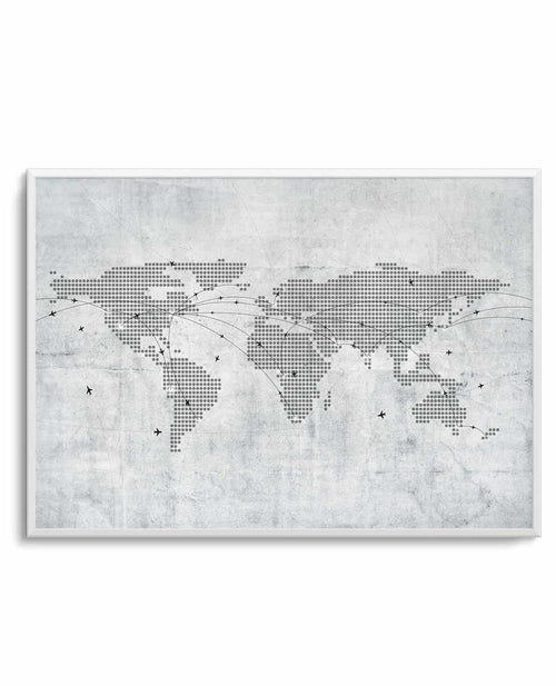 World Map | Concrete Art Print-PRINT-Olive et Oriel-Olive et Oriel-A5 | 5.8" x 8.3" | 14.8 x 21cm-Unframed Art Print-With White Border-Buy-Australian-Art-Prints-Online-with-Olive-et-Oriel-Your-Artwork-Specialists-Austrailia-Decorate-With-Coastal-Photo-Wall-Art-Prints-From-Our-Beach-House-Artwork-Collection-Fine-Poster-and-Framed-Artwork