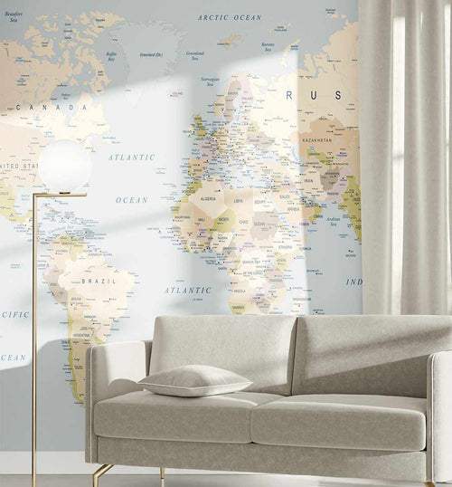 World Map I Wallpaper Mural-Wallpaper-Buy Kids Removable Wallpaper Online Our Custom Made Children√¢‚Ç¨‚Ñ¢s Wallpapers Are A Fun Way To Decorate And Enhance Boys Bedroom Decor And Girls Bedrooms They Are An Amazing Addition To Your Kids Bedroom Walls Our Collection of Kids Wallpaper Is Sure To Transform Your Kids Rooms Interior Style From Pink Wallpaper To Dinosaur Wallpaper Even Marble Wallpapers For Teen Boys Shop Peel And Stick Wallpaper Online Today With Olive et Oriel
