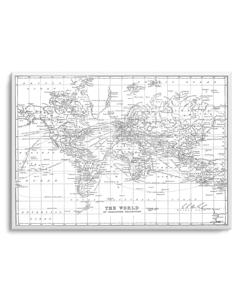 World Map | Vintage II Art Print-PRINT-Olive et Oriel-Olive et Oriel-A5 | 5.8" x 8.3" | 14.8 x 21cm-Unframed Art Print-With White Border-Buy-Australian-Art-Prints-Online-with-Olive-et-Oriel-Your-Artwork-Specialists-Austrailia-Decorate-With-Coastal-Photo-Wall-Art-Prints-From-Our-Beach-House-Artwork-Collection-Fine-Poster-and-Framed-Artwork