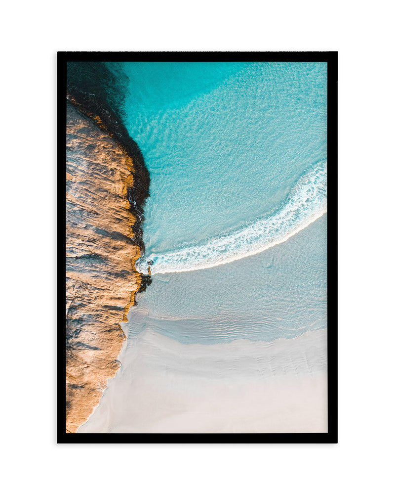 Wylie Bay Curves | Esperance Art Print-PRINT-Olive et Oriel-Olive et Oriel-A5 | 5.8" x 8.3" | 14.8 x 21cm-Black-With White Border-Buy-Australian-Art-Prints-Online-with-Olive-et-Oriel-Your-Artwork-Specialists-Austrailia-Decorate-With-Coastal-Photo-Wall-Art-Prints-From-Our-Beach-House-Artwork-Collection-Fine-Poster-and-Framed-Artwork