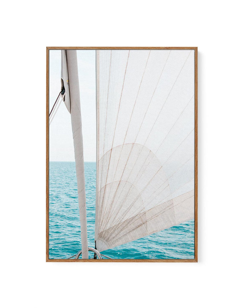 Yacht Sail by Kellie Morris | Framed Canvas Art Print