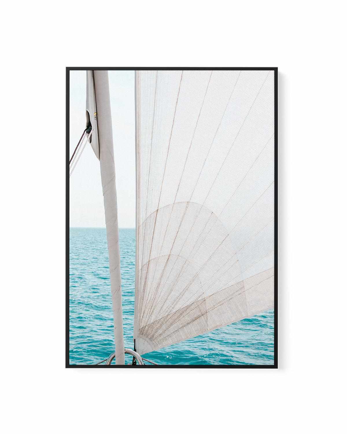 Yacht Sail by Kellie Morris | Framed Canvas Art Print