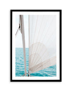 Yacht Sail by Kellie Morris Art Print