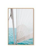 Yacht Sail by Kellie Morris | Framed Canvas Art Print