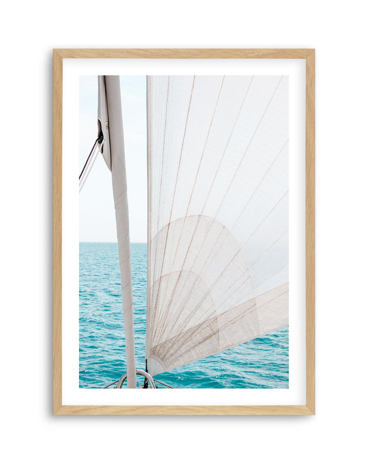 Yacht Sail by Kellie Morris Art Print