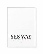 Yes Way Rose | Framed Canvas-CANVAS-You can shop wall art online with Olive et Oriel for everything from abstract art to fun kids wall art. Our beautiful modern art prints and canvas art are available from large canvas prints to wall art paintings and our proudly Australian artwork collection offers only the highest quality framed large wall art and canvas art Australia - You can buy fashion photography prints or Hampton print posters and paintings on canvas from Olive et Oriel and have them del