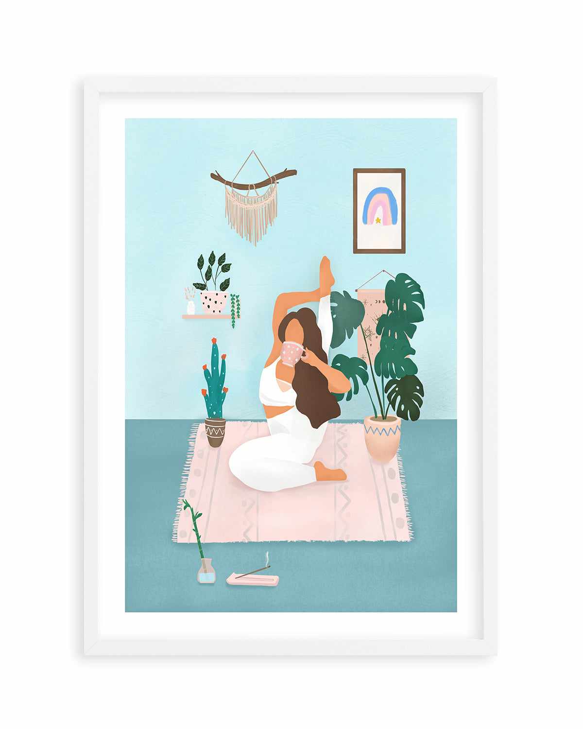 Yoga Girl by Petra Lizde Art Print