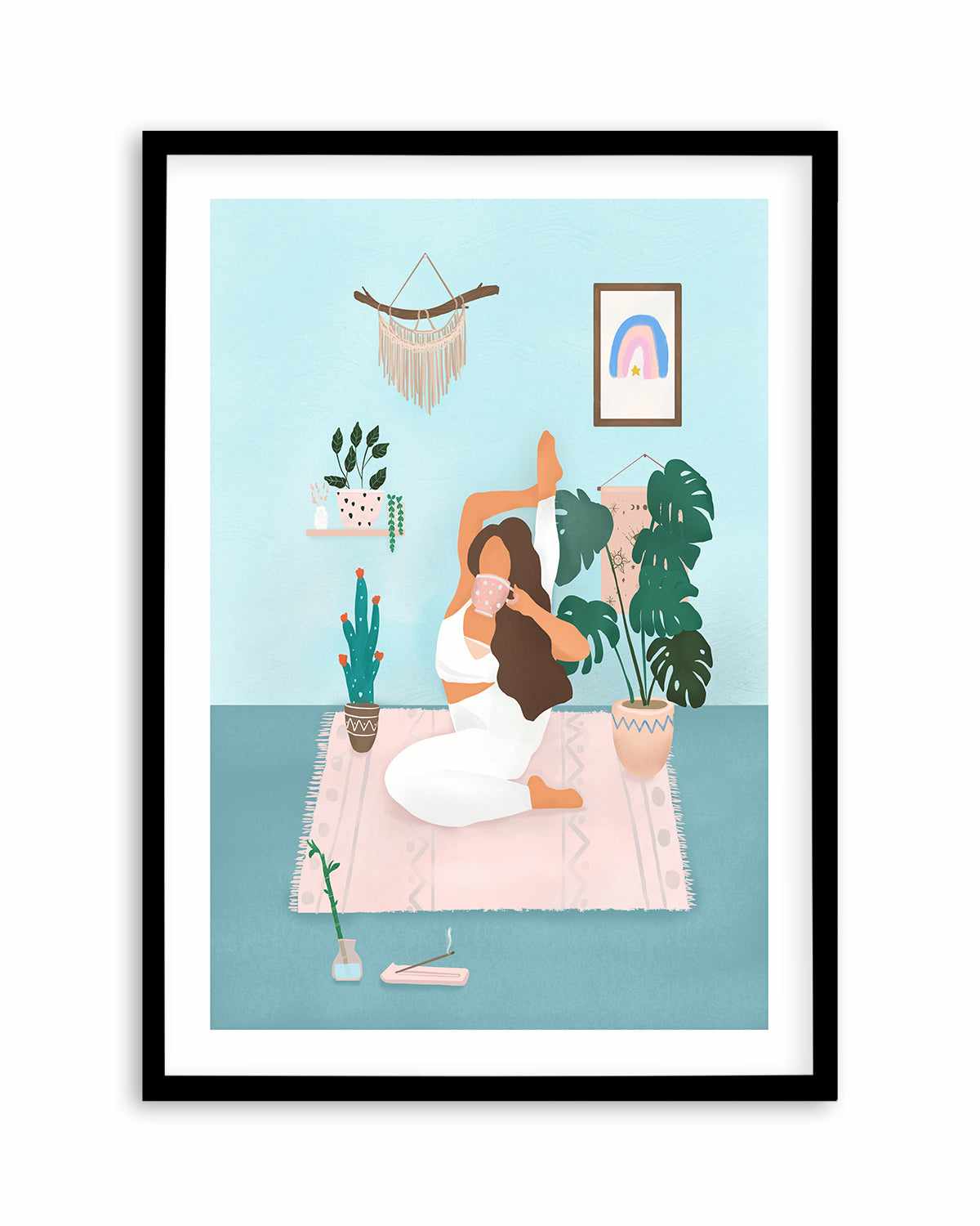 Yoga Girl by Petra Lizde Art Print