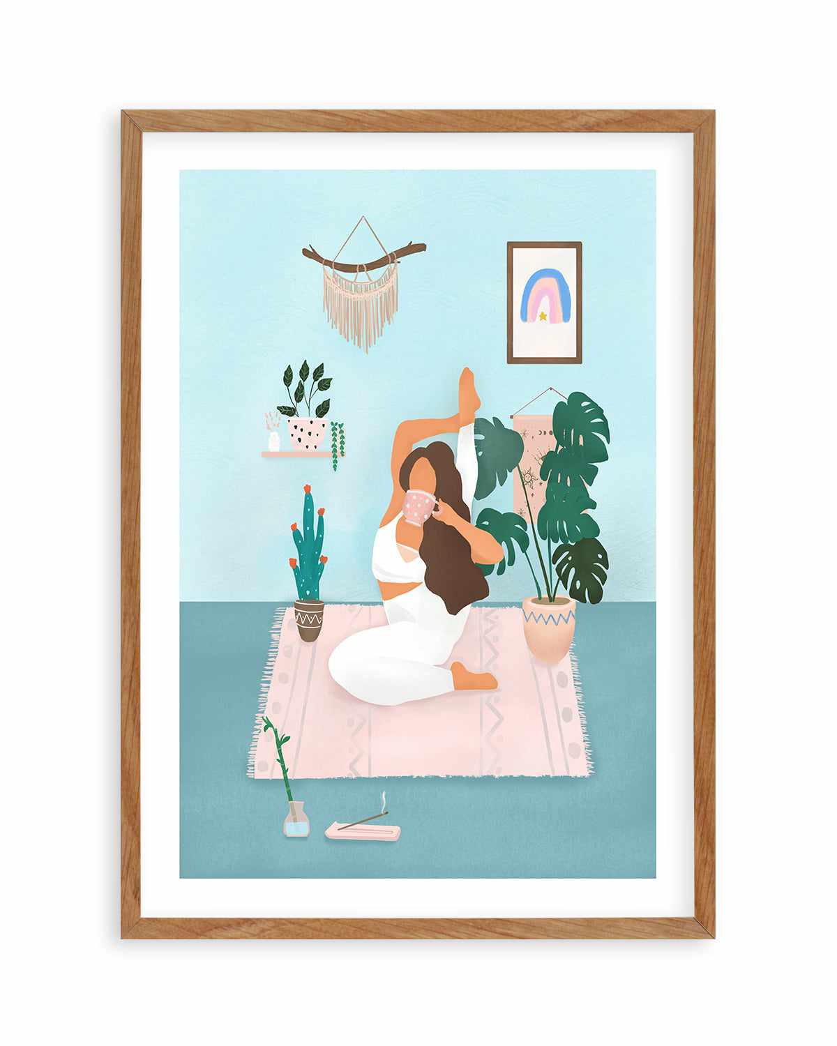 Yoga Girl by Petra Lizde Art Print