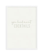 You Had Me At Cocktails Art Print-PRINT-Olive et Oriel-Olive et Oriel-A5 | 5.8" x 8.3" | 14.8 x 21cm-White-With White Border-Buy-Australian-Art-Prints-Online-with-Olive-et-Oriel-Your-Artwork-Specialists-Austrailia-Decorate-With-Coastal-Photo-Wall-Art-Prints-From-Our-Beach-House-Artwork-Collection-Fine-Poster-and-Framed-Artwork