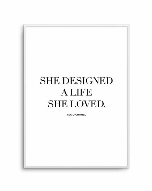 A Life She Loved | Coco Chanel Art Print-PRINT-Olive et Oriel-Olive et Oriel-A5 | 5.8" x 8.3" | 14.8 x 21cm-Unframed Art Print-With White Border-Buy-Australian-Art-Prints-Online-with-Olive-et-Oriel-Your-Artwork-Specialists-Austrailia-Decorate-With-Coastal-Photo-Wall-Art-Prints-From-Our-Beach-House-Artwork-Collection-Fine-Poster-and-Framed-Artwork