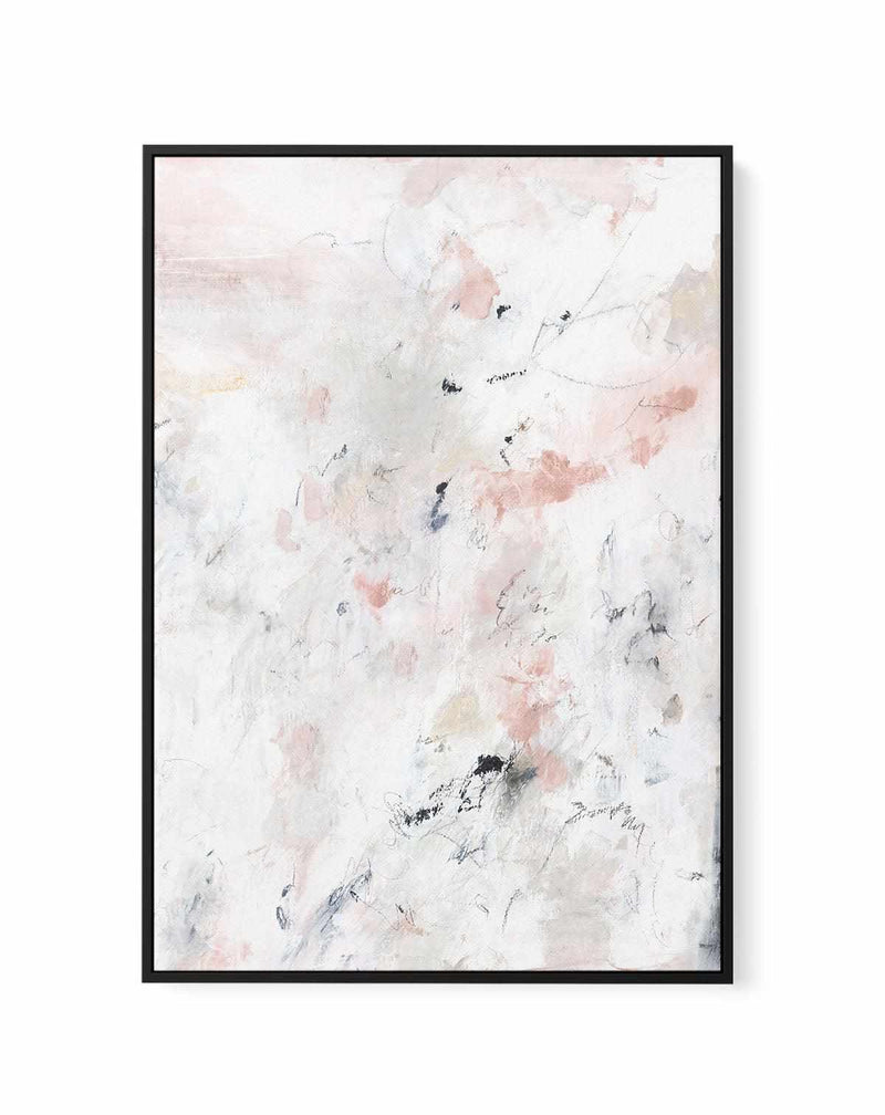 Abstract Blush II | Framed Canvas Art Print