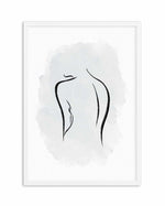 Abstract Body I | Periwinkle Blue Art Print-PRINT-Olive et Oriel-Olive et Oriel-A5 | 5.8" x 8.3" | 14.8 x 21cm-White-With White Border-Buy-Australian-Art-Prints-Online-with-Olive-et-Oriel-Your-Artwork-Specialists-Austrailia-Decorate-With-Coastal-Photo-Wall-Art-Prints-From-Our-Beach-House-Artwork-Collection-Fine-Poster-and-Framed-Artwork