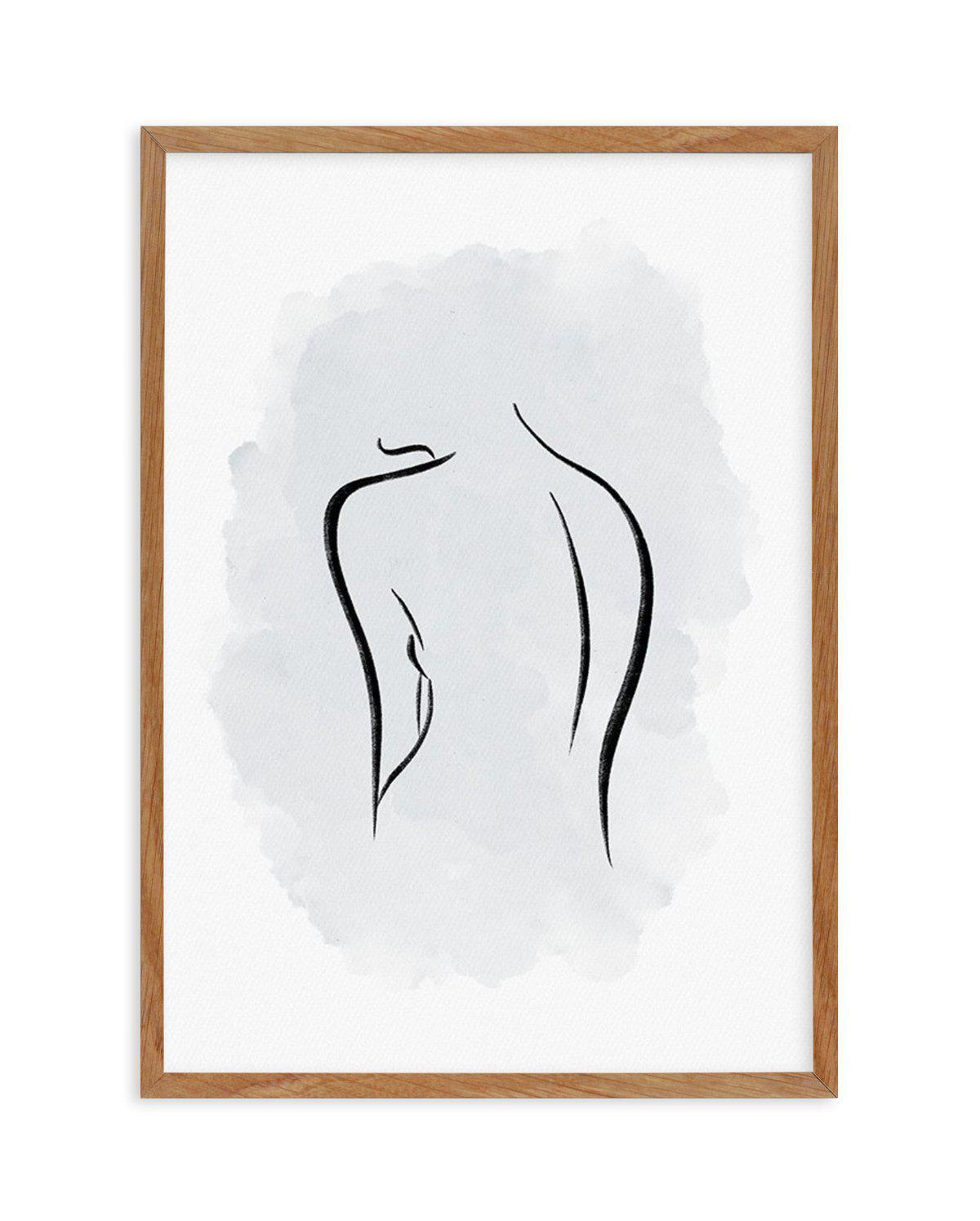 Abstract Body I | Periwinkle Blue Art Print-PRINT-Olive et Oriel-Olive et Oriel-Buy-Australian-Art-Prints-Online-with-Olive-et-Oriel-Your-Artwork-Specialists-Austrailia-Decorate-With-Coastal-Photo-Wall-Art-Prints-From-Our-Beach-House-Artwork-Collection-Fine-Poster-and-Framed-Artwork