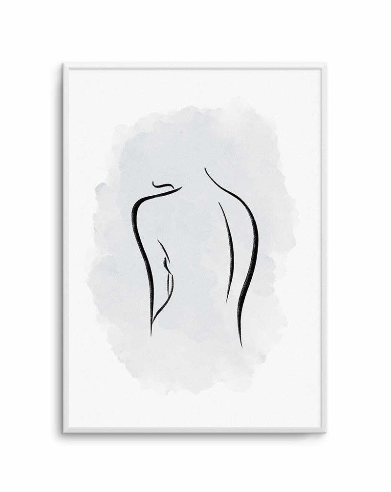 Abstract Body I | Periwinkle Blue Art Print-PRINT-Olive et Oriel-Olive et Oriel-A5 | 5.8" x 8.3" | 14.8 x 21cm-Unframed Art Print-With White Border-Buy-Australian-Art-Prints-Online-with-Olive-et-Oriel-Your-Artwork-Specialists-Austrailia-Decorate-With-Coastal-Photo-Wall-Art-Prints-From-Our-Beach-House-Artwork-Collection-Fine-Poster-and-Framed-Artwork