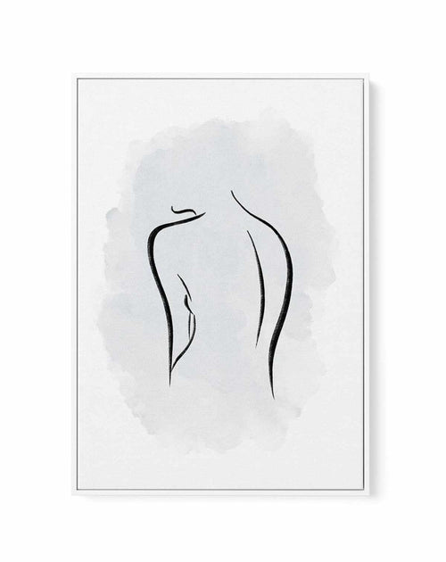 Abstract Body I | Periwinkle Blue | Framed Canvas-CANVAS-You can shop wall art online with Olive et Oriel for everything from abstract art to fun kids wall art. Our beautiful modern art prints and canvas art are available from large canvas prints to wall art paintings and our proudly Australian artwork collection offers only the highest quality framed large wall art and canvas art Australia - You can buy fashion photography prints or Hampton print posters and paintings on canvas from Olive et Or