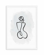 Abstract Body II | Periwinkle Blue Art Print-PRINT-Olive et Oriel-Olive et Oriel-A5 | 5.8" x 8.3" | 14.8 x 21cm-White-With White Border-Buy-Australian-Art-Prints-Online-with-Olive-et-Oriel-Your-Artwork-Specialists-Austrailia-Decorate-With-Coastal-Photo-Wall-Art-Prints-From-Our-Beach-House-Artwork-Collection-Fine-Poster-and-Framed-Artwork