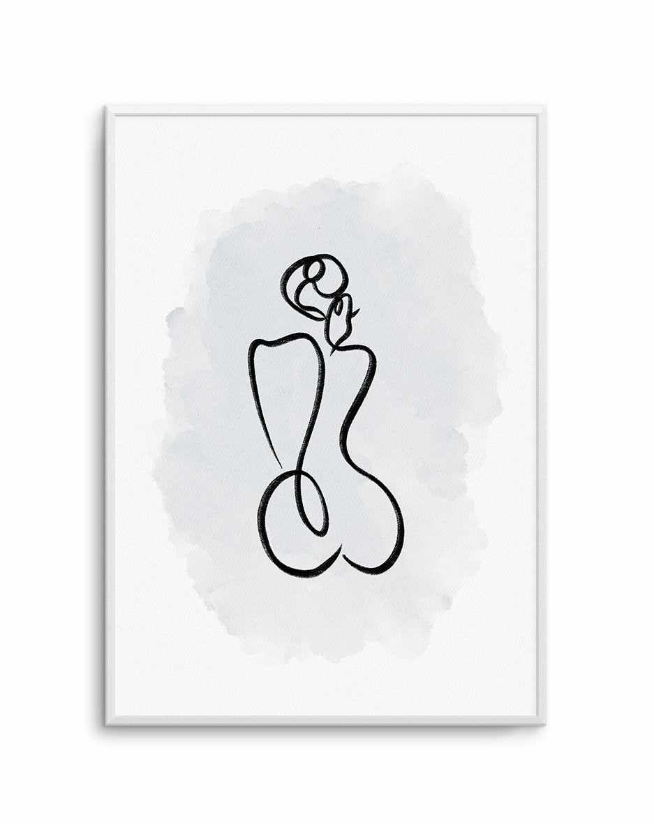 Abstract Body II | Periwinkle Blue Art Print-PRINT-Olive et Oriel-Olive et Oriel-A5 | 5.8" x 8.3" | 14.8 x 21cm-Unframed Art Print-With White Border-Buy-Australian-Art-Prints-Online-with-Olive-et-Oriel-Your-Artwork-Specialists-Austrailia-Decorate-With-Coastal-Photo-Wall-Art-Prints-From-Our-Beach-House-Artwork-Collection-Fine-Poster-and-Framed-Artwork