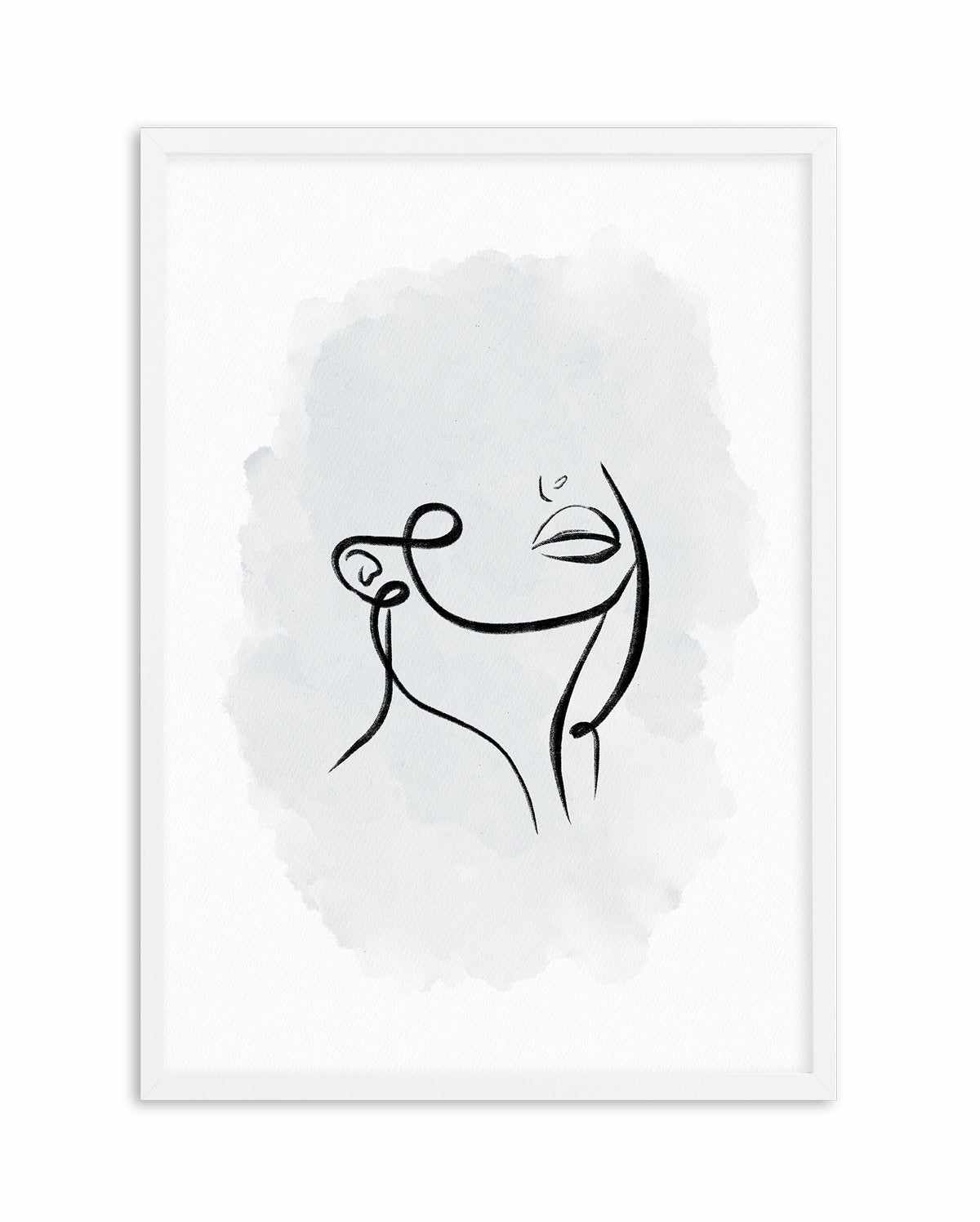 Abstract Body III | Periwinkle Blue Art Print-PRINT-Olive et Oriel-Olive et Oriel-A5 | 5.8" x 8.3" | 14.8 x 21cm-White-With White Border-Buy-Australian-Art-Prints-Online-with-Olive-et-Oriel-Your-Artwork-Specialists-Austrailia-Decorate-With-Coastal-Photo-Wall-Art-Prints-From-Our-Beach-House-Artwork-Collection-Fine-Poster-and-Framed-Artwork