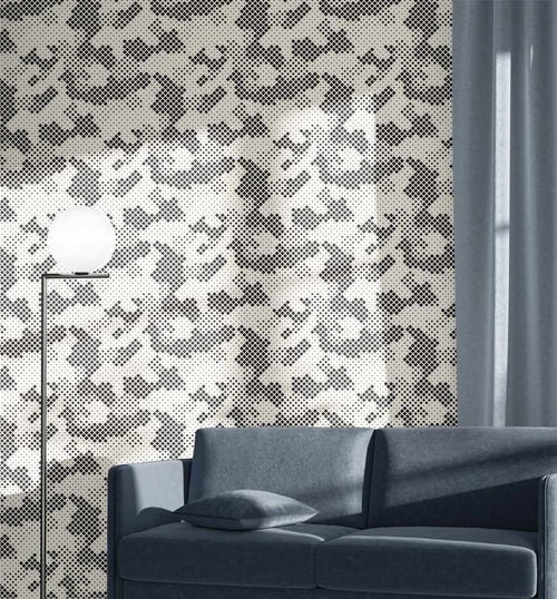 Abstract Camouflage Wallpaper - Olive et Oriel