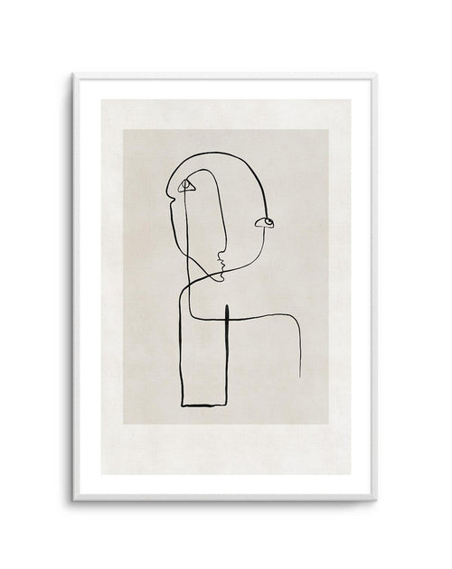 Abstract Face Line Art Art Print-PRINT-Olive et Oriel-Olive et Oriel-Buy-Australian-Art-Prints-Online-with-Olive-et-Oriel-Your-Artwork-Specialists-Austrailia-Decorate-With-Coastal-Photo-Wall-Art-Prints-From-Our-Beach-House-Artwork-Collection-Fine-Poster-and-Framed-Artwork