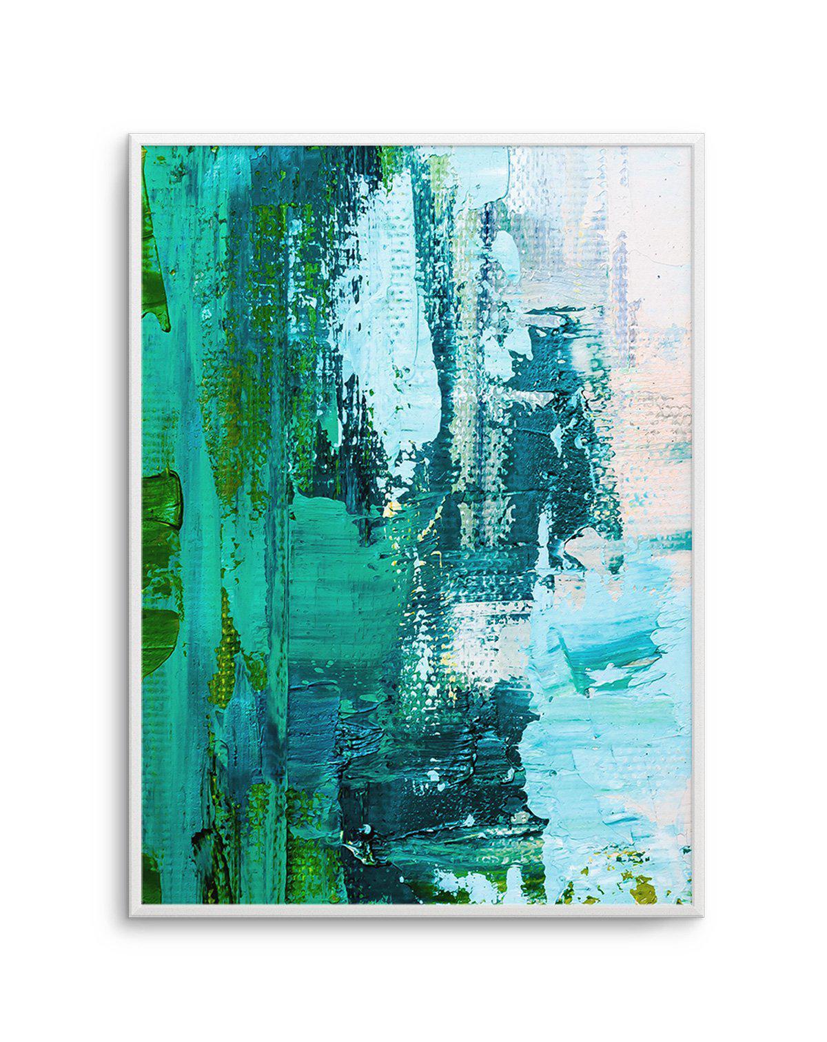 Abstract Green Acrylic I Art Print-PRINT-Olive et Oriel-Olive et Oriel-A4 | 8.3" x 11.7" | 21 x 29.7cm-Unframed Art Print-With White Border-Buy-Australian-Art-Prints-Online-with-Olive-et-Oriel-Your-Artwork-Specialists-Austrailia-Decorate-With-Coastal-Photo-Wall-Art-Prints-From-Our-Beach-House-Artwork-Collection-Fine-Poster-and-Framed-Artwork