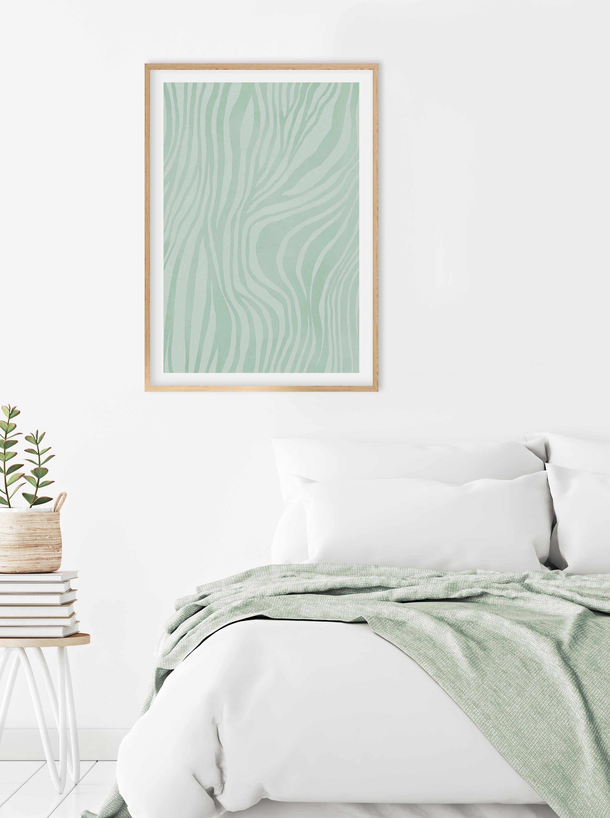 Abstract Green Lines Art Print-PRINT-Olive et Oriel-Olive et Oriel-Buy-Australian-Art-Prints-Online-with-Olive-et-Oriel-Your-Artwork-Specialists-Austrailia-Decorate-With-Coastal-Photo-Wall-Art-Prints-From-Our-Beach-House-Artwork-Collection-Fine-Poster-and-Framed-Artwork