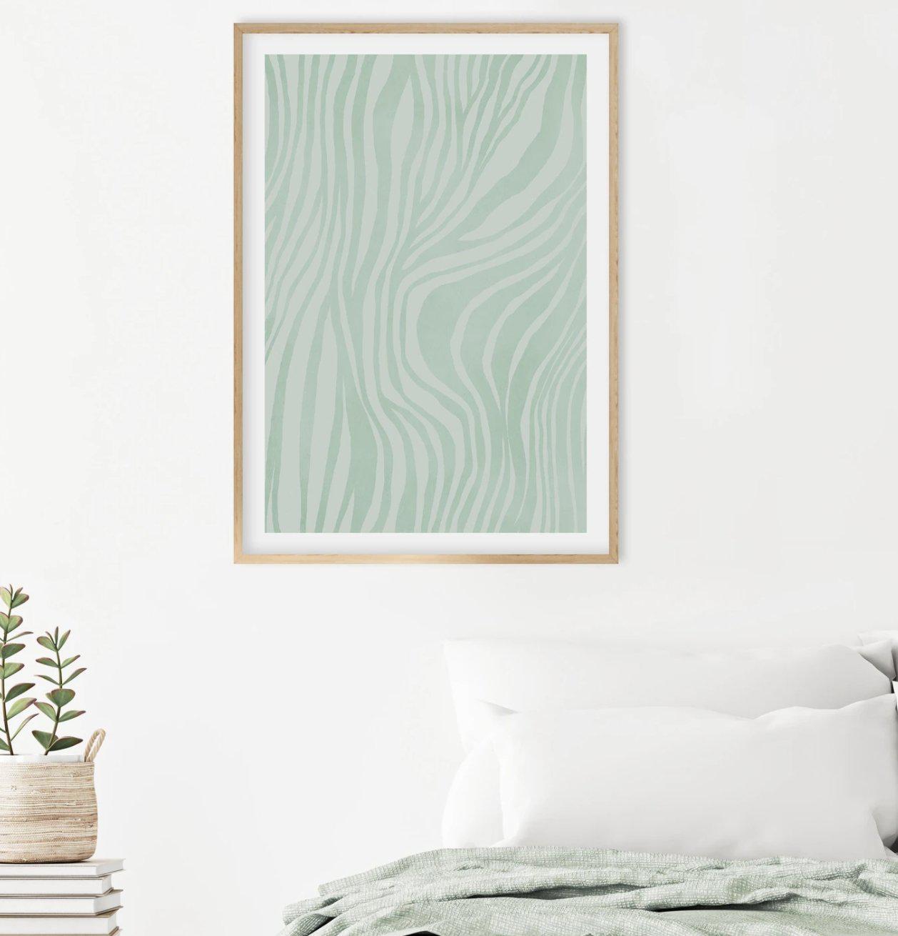 Abstract Green Lines Art Print-PRINT-Olive et Oriel-Olive et Oriel-Buy-Australian-Art-Prints-Online-with-Olive-et-Oriel-Your-Artwork-Specialists-Austrailia-Decorate-With-Coastal-Photo-Wall-Art-Prints-From-Our-Beach-House-Artwork-Collection-Fine-Poster-and-Framed-Artwork