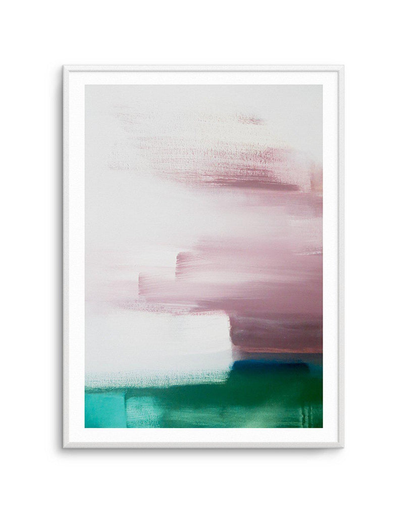 Abstract Green & Pink Painting Art Print-PRINT-Olive et Oriel-Olive et Oriel-A4 | 8.3" x 11.7" | 21 x 29.7cm-Unframed Art Print-With White Border-Buy-Australian-Art-Prints-Online-with-Olive-et-Oriel-Your-Artwork-Specialists-Austrailia-Decorate-With-Coastal-Photo-Wall-Art-Prints-From-Our-Beach-House-Artwork-Collection-Fine-Poster-and-Framed-Artwork