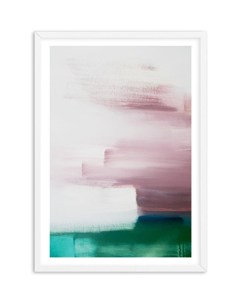 Abstract Green & Pink Painting Art Print-PRINT-Olive et Oriel-Olive et Oriel-A4 | 8.3" x 11.7" | 21 x 29.7cm-White-With White Border-Buy-Australian-Art-Prints-Online-with-Olive-et-Oriel-Your-Artwork-Specialists-Austrailia-Decorate-With-Coastal-Photo-Wall-Art-Prints-From-Our-Beach-House-Artwork-Collection-Fine-Poster-and-Framed-Artwork