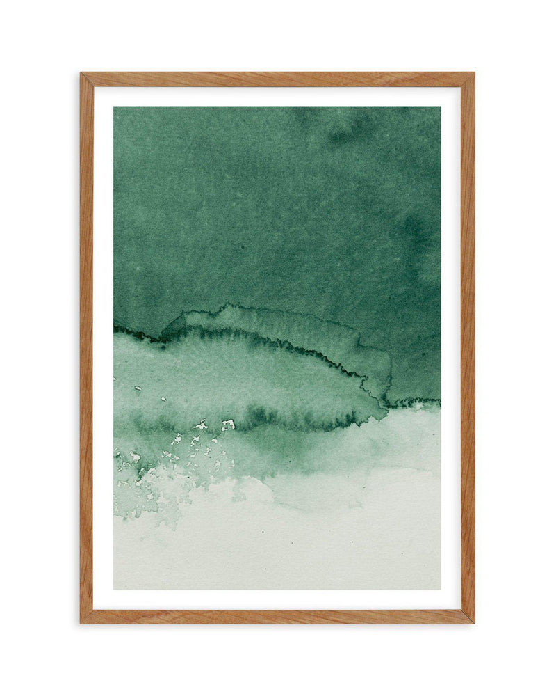 Abstract Green Watercolour III Art Print-PRINT-Olive et Oriel-Olive et Oriel-50x70 cm | 19.6" x 27.5"-Walnut-With White Border-Buy-Australian-Art-Prints-Online-with-Olive-et-Oriel-Your-Artwork-Specialists-Austrailia-Decorate-With-Coastal-Photo-Wall-Art-Prints-From-Our-Beach-House-Artwork-Collection-Fine-Poster-and-Framed-Artwork
