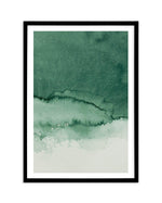 Abstract Green Watercolour III Art Print-PRINT-Olive et Oriel-Olive et Oriel-A4 | 8.3" x 11.7" | 21 x 29.7cm-Black-With White Border-Buy-Australian-Art-Prints-Online-with-Olive-et-Oriel-Your-Artwork-Specialists-Austrailia-Decorate-With-Coastal-Photo-Wall-Art-Prints-From-Our-Beach-House-Artwork-Collection-Fine-Poster-and-Framed-Artwork