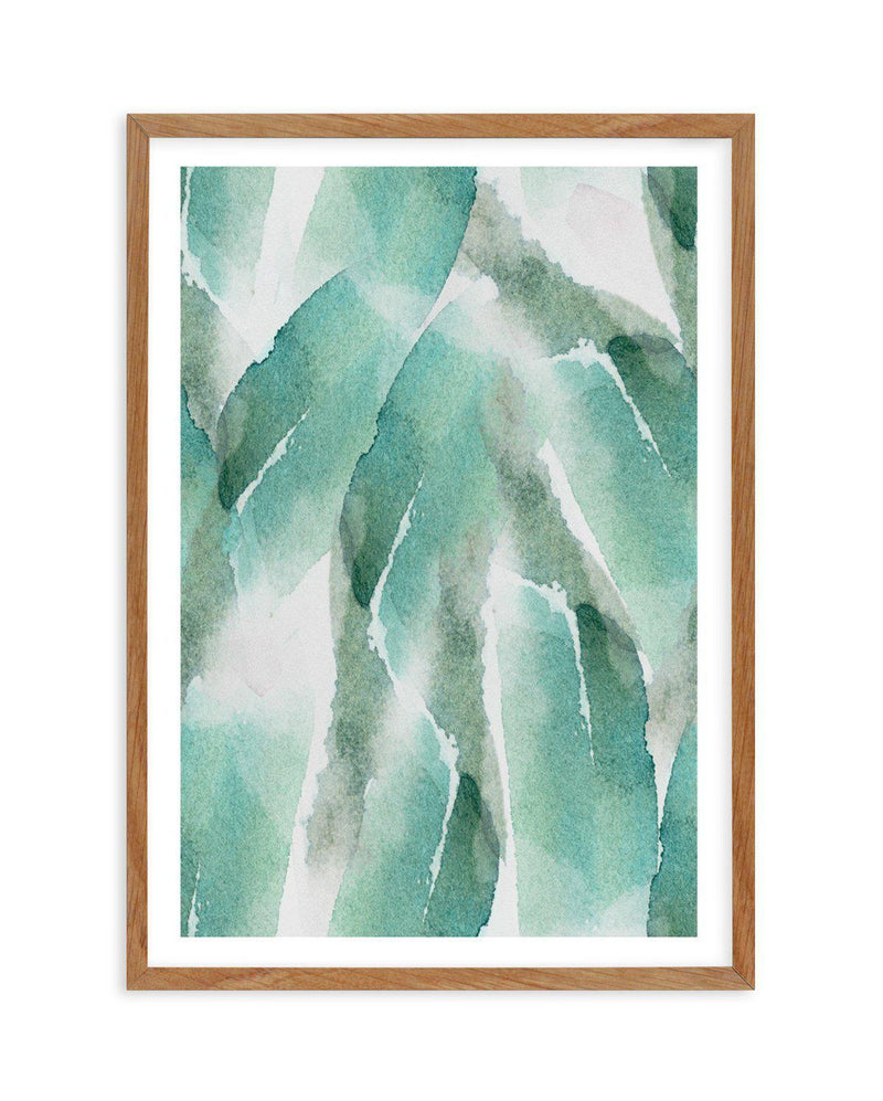Abstract Green Watercolour IV Art Print-PRINT-Olive et Oriel-Olive et Oriel-50x70 cm | 19.6" x 27.5"-Walnut-With White Border-Buy-Australian-Art-Prints-Online-with-Olive-et-Oriel-Your-Artwork-Specialists-Austrailia-Decorate-With-Coastal-Photo-Wall-Art-Prints-From-Our-Beach-House-Artwork-Collection-Fine-Poster-and-Framed-Artwork