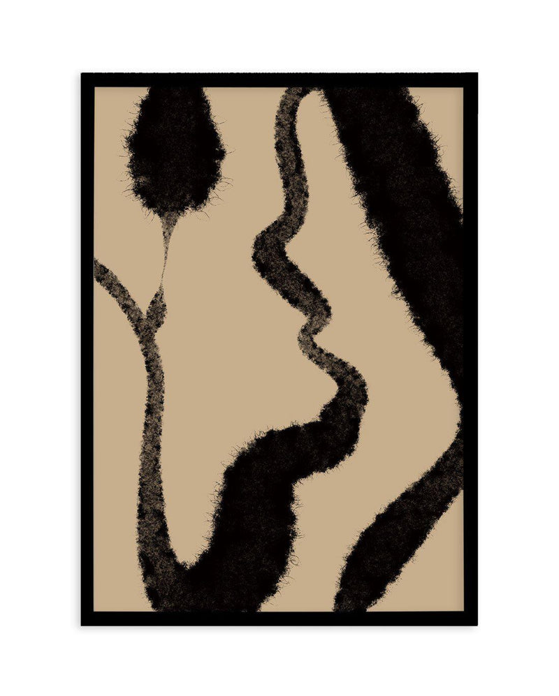 Abstract Khaki II Art Print-PRINT-Olive et Oriel-Olive et Oriel-A5 | 5.8" x 8.3" | 14.8 x 21cm-Black-With White Border-Buy-Australian-Art-Prints-Online-with-Olive-et-Oriel-Your-Artwork-Specialists-Austrailia-Decorate-With-Coastal-Photo-Wall-Art-Prints-From-Our-Beach-House-Artwork-Collection-Fine-Poster-and-Framed-Artwork