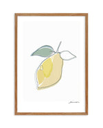Abstract Limone Art Print-PRINT-Olive et Oriel-Olive et Oriel-50x70 cm | 19.6" x 27.5"-Walnut-With White Border-Buy-Australian-Art-Prints-Online-with-Olive-et-Oriel-Your-Artwork-Specialists-Austrailia-Decorate-With-Coastal-Photo-Wall-Art-Prints-From-Our-Beach-House-Artwork-Collection-Fine-Poster-and-Framed-Artwork