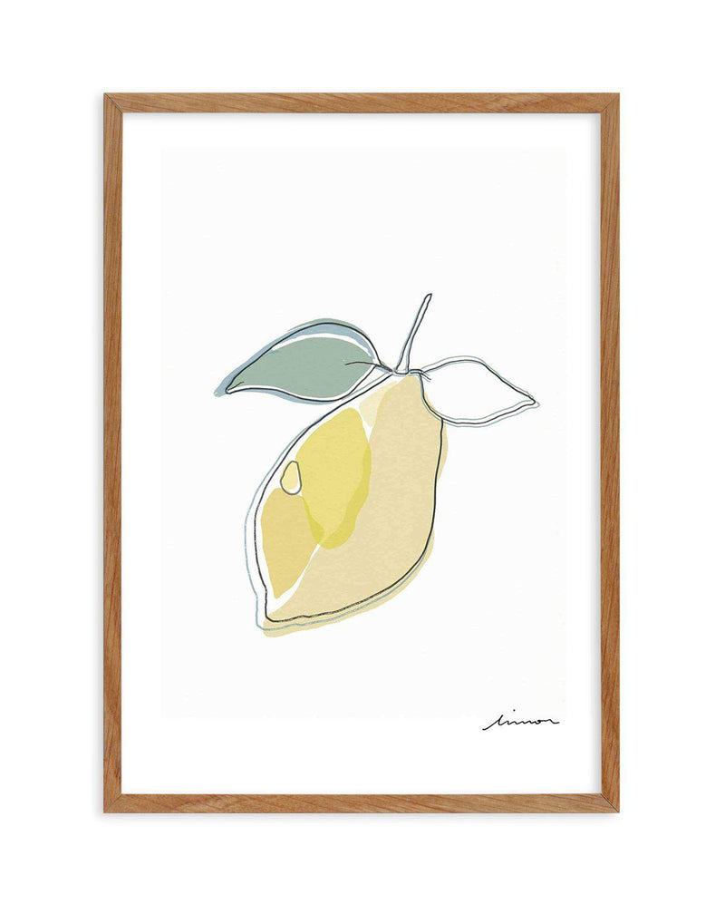 Abstract Limone Art Print-PRINT-Olive et Oriel-Olive et Oriel-50x70 cm | 19.6" x 27.5"-Walnut-With White Border-Buy-Australian-Art-Prints-Online-with-Olive-et-Oriel-Your-Artwork-Specialists-Austrailia-Decorate-With-Coastal-Photo-Wall-Art-Prints-From-Our-Beach-House-Artwork-Collection-Fine-Poster-and-Framed-Artwork