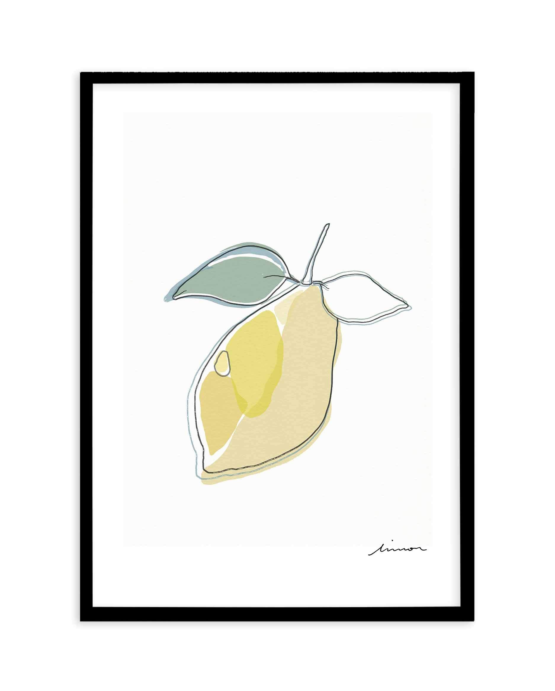 Abstract Limone Art Print-PRINT-Olive et Oriel-Olive et Oriel-A4 | 8.3" x 11.7" | 21 x 29.7cm-Black-With White Border-Buy-Australian-Art-Prints-Online-with-Olive-et-Oriel-Your-Artwork-Specialists-Austrailia-Decorate-With-Coastal-Photo-Wall-Art-Prints-From-Our-Beach-House-Artwork-Collection-Fine-Poster-and-Framed-Artwork