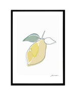 Abstract Limone Art Print-PRINT-Olive et Oriel-Olive et Oriel-A4 | 8.3" x 11.7" | 21 x 29.7cm-Black-With White Border-Buy-Australian-Art-Prints-Online-with-Olive-et-Oriel-Your-Artwork-Specialists-Austrailia-Decorate-With-Coastal-Photo-Wall-Art-Prints-From-Our-Beach-House-Artwork-Collection-Fine-Poster-and-Framed-Artwork