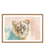 Abstract Lioness Art Print-PRINT-Olive et Oriel-PI Creative Contract 2-50x70 cm | 19.6" x 27.5"-Walnut-With White Border-Buy-Australian-Art-Prints-Online-with-Olive-et-Oriel-Your-Artwork-Specialists-Austrailia-Decorate-With-Coastal-Photo-Wall-Art-Prints-From-Our-Beach-House-Artwork-Collection-Fine-Poster-and-Framed-Artwork