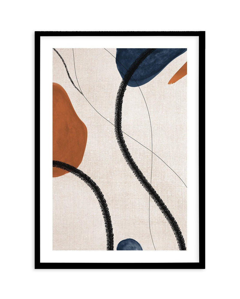 Abstract on Linen I Art Print-PRINT-Olive et Oriel-Olive et Oriel-A5 | 5.8" x 8.3" | 14.8 x 21cm-Black-With White Border-Buy-Australian-Art-Prints-Online-with-Olive-et-Oriel-Your-Artwork-Specialists-Austrailia-Decorate-With-Coastal-Photo-Wall-Art-Prints-From-Our-Beach-House-Artwork-Collection-Fine-Poster-and-Framed-Artwork