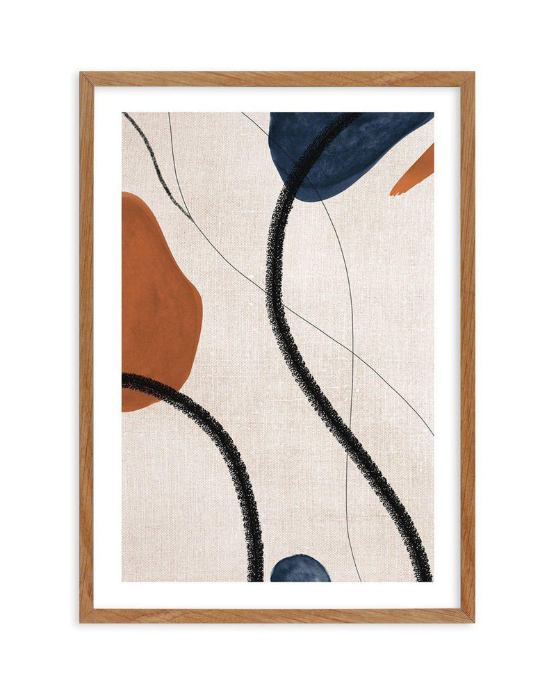 Abstract on Linen I Art Print-PRINT-Olive et Oriel-Olive et Oriel-50x70 cm | 19.6" x 27.5"-Walnut-With White Border-Buy-Australian-Art-Prints-Online-with-Olive-et-Oriel-Your-Artwork-Specialists-Austrailia-Decorate-With-Coastal-Photo-Wall-Art-Prints-From-Our-Beach-House-Artwork-Collection-Fine-Poster-and-Framed-Artwork