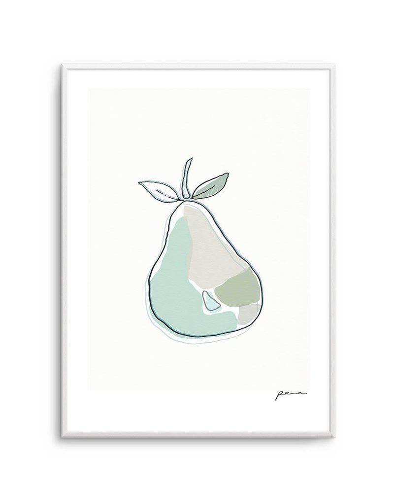 Abstract Pear Art Print-PRINT-Olive et Oriel-Olive et Oriel-A5 | 5.8" x 8.3" | 14.8 x 21cm-Unframed Art Print-With White Border-Buy-Australian-Art-Prints-Online-with-Olive-et-Oriel-Your-Artwork-Specialists-Austrailia-Decorate-With-Coastal-Photo-Wall-Art-Prints-From-Our-Beach-House-Artwork-Collection-Fine-Poster-and-Framed-Artwork