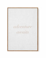 Adventure Awaits on Linen | 3 Colour Options | Framed Canvas-CANVAS-You can shop wall art online with Olive et Oriel for everything from abstract art to fun kids wall art. Our beautiful modern art prints and canvas art are available from large canvas prints to wall art paintings and our proudly Australian artwork collection offers only the highest quality framed large wall art and canvas art Australia - You can buy fashion photography prints or Hampton print posters and paintings on canvas from 