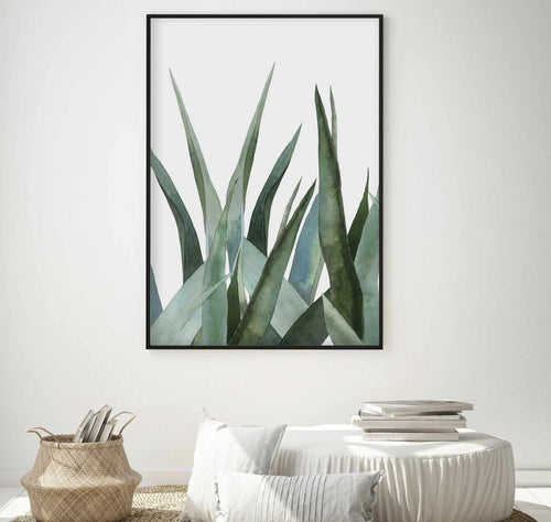 Agave in Watercolour Art Print-PRINT-Olive et Oriel-Olive et Oriel-Buy-Australian-Art-Prints-Online-with-Olive-et-Oriel-Your-Artwork-Specialists-Austrailia-Decorate-With-Coastal-Photo-Wall-Art-Prints-From-Our-Beach-House-Artwork-Collection-Fine-Poster-and-Framed-Artwork
