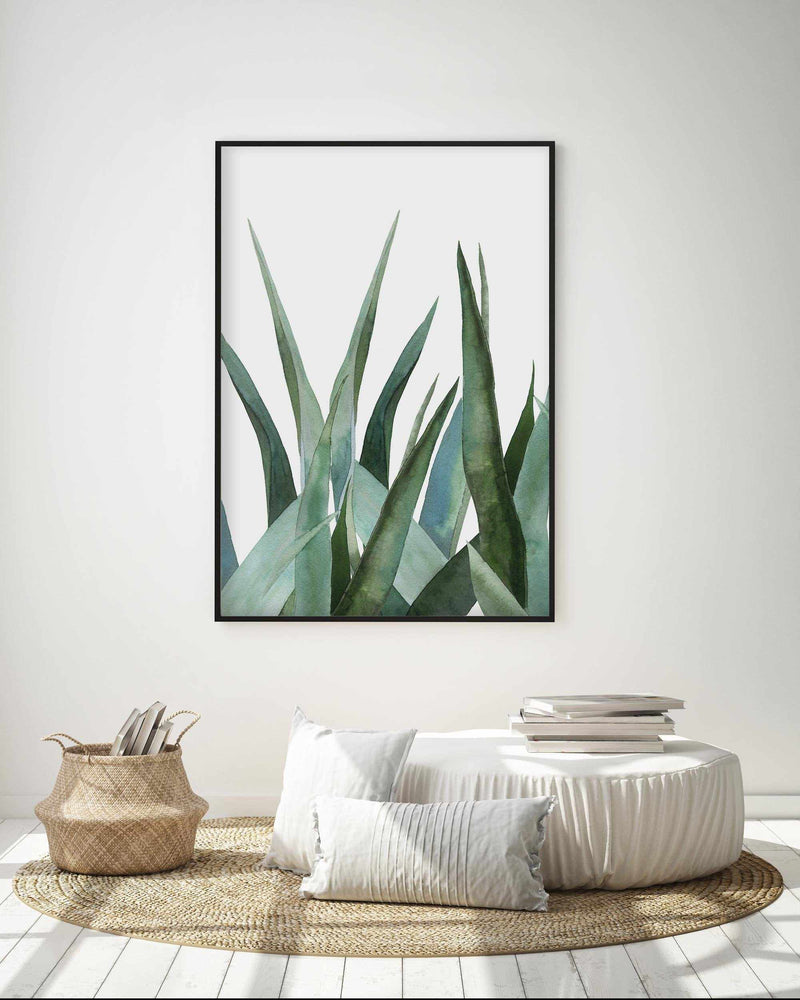 Agave in Watercolour Art Print-PRINT-Olive et Oriel-Olive et Oriel-Buy-Australian-Art-Prints-Online-with-Olive-et-Oriel-Your-Artwork-Specialists-Austrailia-Decorate-With-Coastal-Photo-Wall-Art-Prints-From-Our-Beach-House-Artwork-Collection-Fine-Poster-and-Framed-Artwork