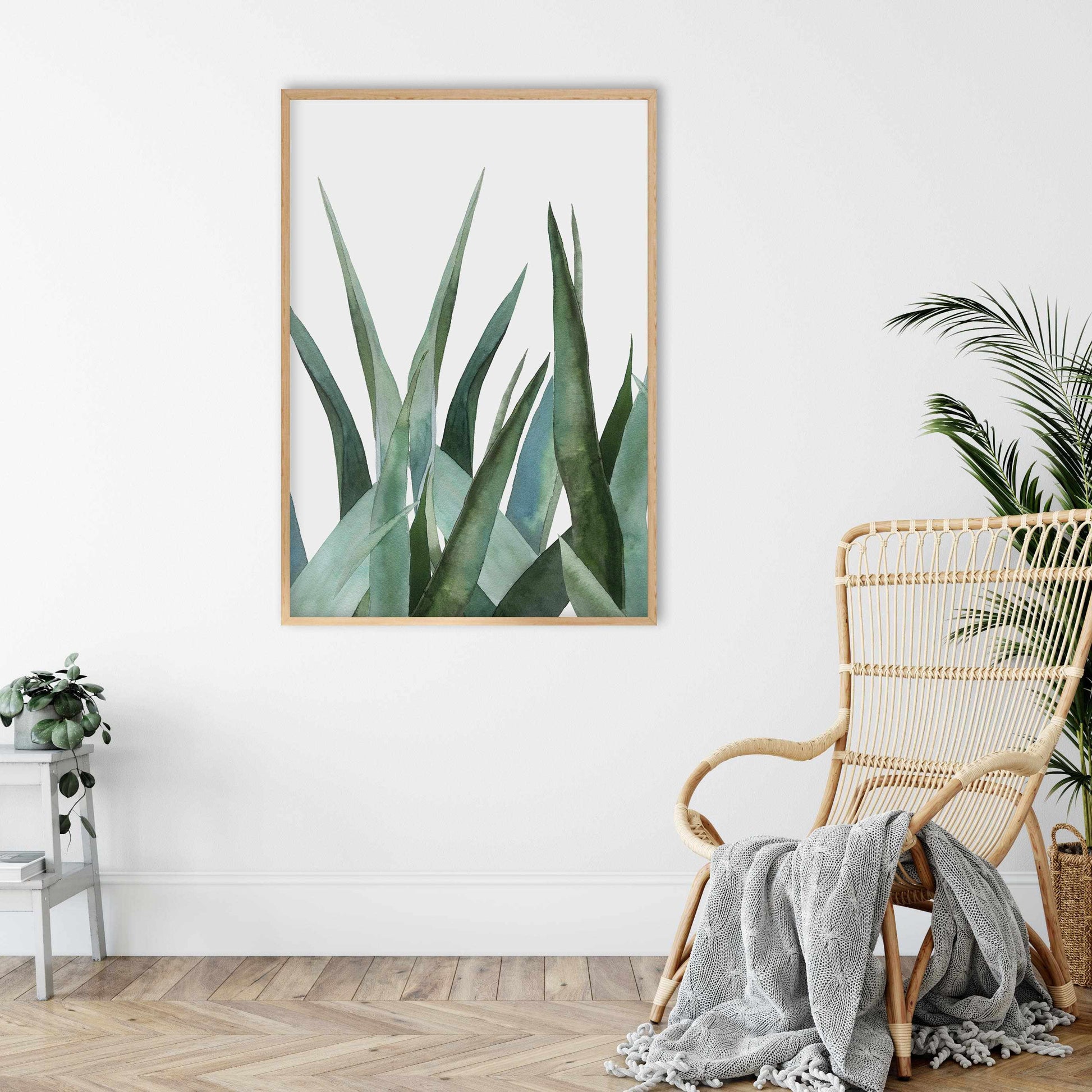 Agave in Watercolour Art Print-PRINT-Olive et Oriel-Olive et Oriel-Buy-Australian-Art-Prints-Online-with-Olive-et-Oriel-Your-Artwork-Specialists-Austrailia-Decorate-With-Coastal-Photo-Wall-Art-Prints-From-Our-Beach-House-Artwork-Collection-Fine-Poster-and-Framed-Artwork