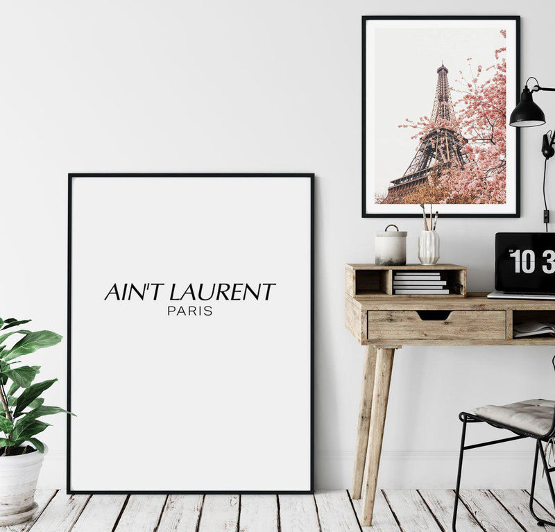 Ain't Laurent Paris Art Print-PRINT-Olive et Oriel-Olive et Oriel-Buy-Australian-Art-Prints-Online-with-Olive-et-Oriel-Your-Artwork-Specialists-Austrailia-Decorate-With-Coastal-Photo-Wall-Art-Prints-From-Our-Beach-House-Artwork-Collection-Fine-Poster-and-Framed-Artwork